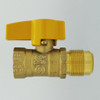 Gas Connectors - With Shut Off Valve-5/8" OD Flare x 1/2" Female Iron Pipe 110293 (10/Pkg) *May require extended lead times
