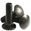 1/4"-20 x 2-1/4" Fully Threaded Carriage Bolts Grade 5 Coarse Plain (1,000/Bulk Qty.)