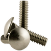 1/4"-20 x 1-1/4" Fully Threaded Carriage Bolts Coarse 18-8 Stainless Steel (100/Pkg.)