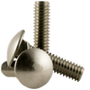 1/4"-20 x 2" Fully Threaded Carriage Bolts Coarse 18-8 Stainless Steel (100/Pkg.)