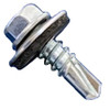 #12-14 x 2" Daggerz Hex Washer Head Self Drilling Screws with Bonded Washer Zinc (1,500/Bulk Pkg.)