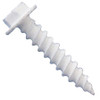 #10 x 3/4" Daggerz Unslotted Hex Washer Head w/Serrations Sheet Metal Screws Dagger-Guard Coating White (7,500/Bulk Pkg.)