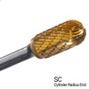 1/4" X 1" Cylinder Radius End Double Cut TiN Coated Carbide Burs SC1L (Qty. 1) 1/4" X 1" Cylinder Radius End Double Cut TiN Coated Carbide Burs SC1L (Qty. 1)