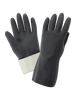 FrogWear Premium Black Flock-Lined 30-Mil Neoprene Unsupported Glove with Honeycomb Pattern Grip Size 8(M) 12 Pair, #230F-8(M)