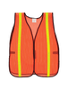 FrogWear HV High-Visibility Orange Economy Mesh Safety Vest with Reflective- Size 10(XL), #GLO-10-O-1INXL