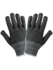 Gray Cotton/Polyester Dotted Glove Men's One Size 300 Pair, #S65D2