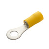 PVC Insulated Terminal Ring, Yellow, AWG 12-10, #10 Stud 112763 (50 per Bag, 12 Bags)