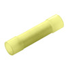 Yellow Nylon Straight Butt Terminal Connector, AGW 12-10 109545 (500/Bag, 10 Bags)