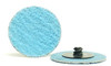 Blue Zirconia PZ533 Type R 2" 36 Grit Plastic Button Sand-Loc Quick Change Discs (100/Pkg.)