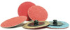 Ceramic Type R 3" 60 Grit Plastic Button Sand-Loc Quick Change Discs (50/Pkg.)