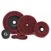 Type 27 Fiberglass Backed Extra Coarse 4 1/2" x 7/8" High Performance Red Super Strip Disc (10/Pkg.)