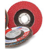 PFX  Ceramic Flap Discs, 4 1/2" X 5/8", Grit 36, High Performance, Type 27, Flat,  Red/Orange (10/Pkg)