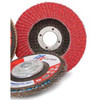 PFX  Ceramic Flap Discs, 4 1/2" X 5/8", Grit 40, High Performance, Type 27, Flat,  Red/Orange (10/Pkg)