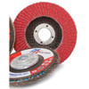 PFX  Ceramic Flap Discs, 4 1/2" X 7/8", Grit 80, High Performance, Type 27, Flat,  Red/Orange (10/Pkg)