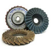 Surface Conditioning Aluminum Oxide Very Fine Flap Disc, 4/12" X 5/8", Type 27, Flat (10/Pkg)