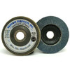High Performance Plus Polycotton Zirconia Flap Disc, 7" X 7/8", Grit 36, Type 29/Flat Fiberglass, (10/pkg)