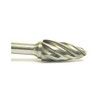SF-5 Aluminum Cut Carbide Burr Radius End Round Tree With 6" Shank, 1/2" x 1" x 1/4" (Qty. 1)