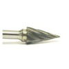 SM-3 Aluminum Cut Carbide Burr Cone, 1/4" x 1" x 1/4" (Qty. 1)