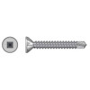 Simpson Strong-Tie #10 x 1-1/2" Flat Head Wood-to-CFS Screw, Square, Collated, 410 Stainless Steel (1,000/Pkg) #SSFHSD112S1016