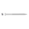 Simpson Strong-Tie #7 x 2-1/4" Trim-Head Deck Screws, 6-Lobe, 316 Stainless Steel, Type 17, White 01 (1/LB) #T07225FT1WH01