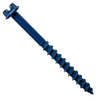 Simpson Strong-Tie 3/16" x 1-1/4" Titen Turbo Concrete and Masonry Screw Anchors, Hex Head, Blue (75/Pkg) #TNT18114HC75
