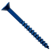 Simpson Strong-Tie 3/16" x 1-1/4" Titen Turbo Concrete and Masonry Screw Anchors, Flat Head, Six-Lobe, Blue (25/Pkg) #TNT18114TFC25