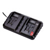 Porter Cable 20V Max Lithium Dual Port Battery Charger with 2 Batteries #PCCB122C2 (1/Pkg.)