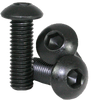 M6-1.00x55 mm Fully Threaded Button Socket Caps 10.9 Coarse Alloy ISO 7380 Thermal Black Oxide (100/Pkg.)
