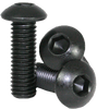 M12-1.75x100 mm Fully Threaded Button Socket Caps 10.9 Coarse Alloy ISO 7380 Thermal Black Oxide (50/Pkg.)