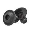 M5-0.80x30 mm Fully Threaded Button Socket Caps Flange 10.9 Coarse Alloy Thermal Black Oxide (2500/Bulk Pkg.)