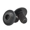 M4-0.70x16 mm Fully Threaded Button Socket Caps Flange 10.9 Coarse Alloy Thermal Black Oxide (2500/Bulk Pkg.)