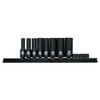 Irwin® Impact Performance Series, Deep Well Socket Bits, 3/8" Square Drive, 8-PC Rail Set, #IR-1877481 (6/Pkg)