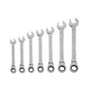 Stanley Products 7 Piece Ratcheting Combination Wrench Set, Metric #94-543W (2 Sets)