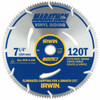 Irwin Marathon®, 7 1/4" Vinyl Saw Blade, 120T, Portable, #IR-21830ZR (10/Pkg)