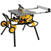 DeWalt 10" Jobsite Table Saw 32 - 1/2" (82.5cm) Rip Capacity, and a Rolling Stand (1/Pkg.) DWE7491RS