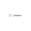 #8 x 3/4" Slotted Indented Hex Washer Head Self-Piercing Screws, White Painted Head, Zinc Plated, 1/4" AF (10,000/Pkg) #NW812