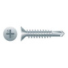 #10-16 x 2-1/2" Phillips Flat Head Self-Drilling Screw, #3 Zinc Plated (1500/Bulk Pkg)