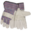 MCR Safety Economy Grain Leather Leather Palm Work Gloves