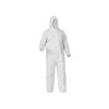 Kleenguard* A35 Liquid & Particle Protection Coveralls, w/ Elastic Writs, Ankles, Hood & Boots, 2X-Large, White, 25/Case