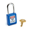 Master Lock 410 Zenex Thermoplastic Safety Padlock, Blue, 1/Each