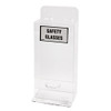 Brady Deluxe Visitor Spec Dispenser w/ Cover, 18"H x 8"W x 4"D, Clear, 1/Each