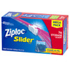 SC Johnson Ziploc Slider Mega Storage Bags, Quart, 76 Count/9 Case