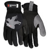 MCR Safety HyperFit Mechanics Gloves, Medium, Black, 1/Pair