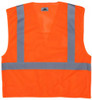 MCR Safety Luminator Class 2 Tear Away Mesh Vest, X-Large, Fluorescent Orange, 1/Each