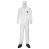 Lakeland MicroMax NS Coveralls w/ Hood, Boots, & Elastic Wrists, Medium, White, 25/Case