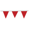 Presco Pennant Flags, 9" x 12", Red, 100'', 50/Case