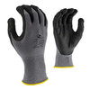 Radians Foam Nitrile Gripper Gloves, Large, Gray/Black, 1/Pair