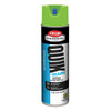 Krylon Quik-Mark Inverted Marking Paint, Water Based, 20 oz Aerosol, Fluorescent Neon Green, 12/Case