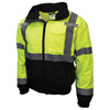 Radians Class 3 Two-In-One High Visibility Bomber Safety Jacket, Medium, Hi-Vis Green/Black, 1/Each