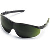MCR Safety ST1 Series Eyewear, Black Frame, Green Filter Shade 5.0 Lens, 1/Each